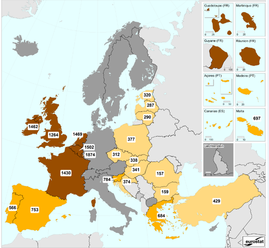 Europe - Salaire minimum (2013)