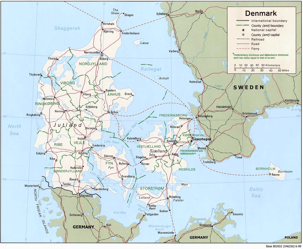 PopulationData.net : Danemark