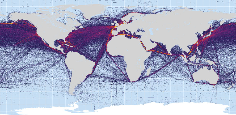 Monde - Routes maritimes