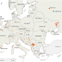 Europe – Terrorisme : attaques (1970-2015)