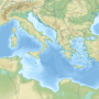 Mer Méditerranée – topographique