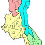 Malawi – districts administratifs