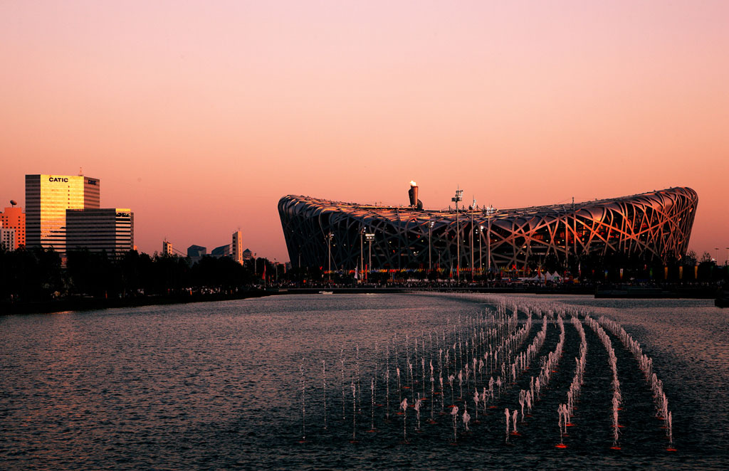 Pékin, stade national. Source : Wikipédia.