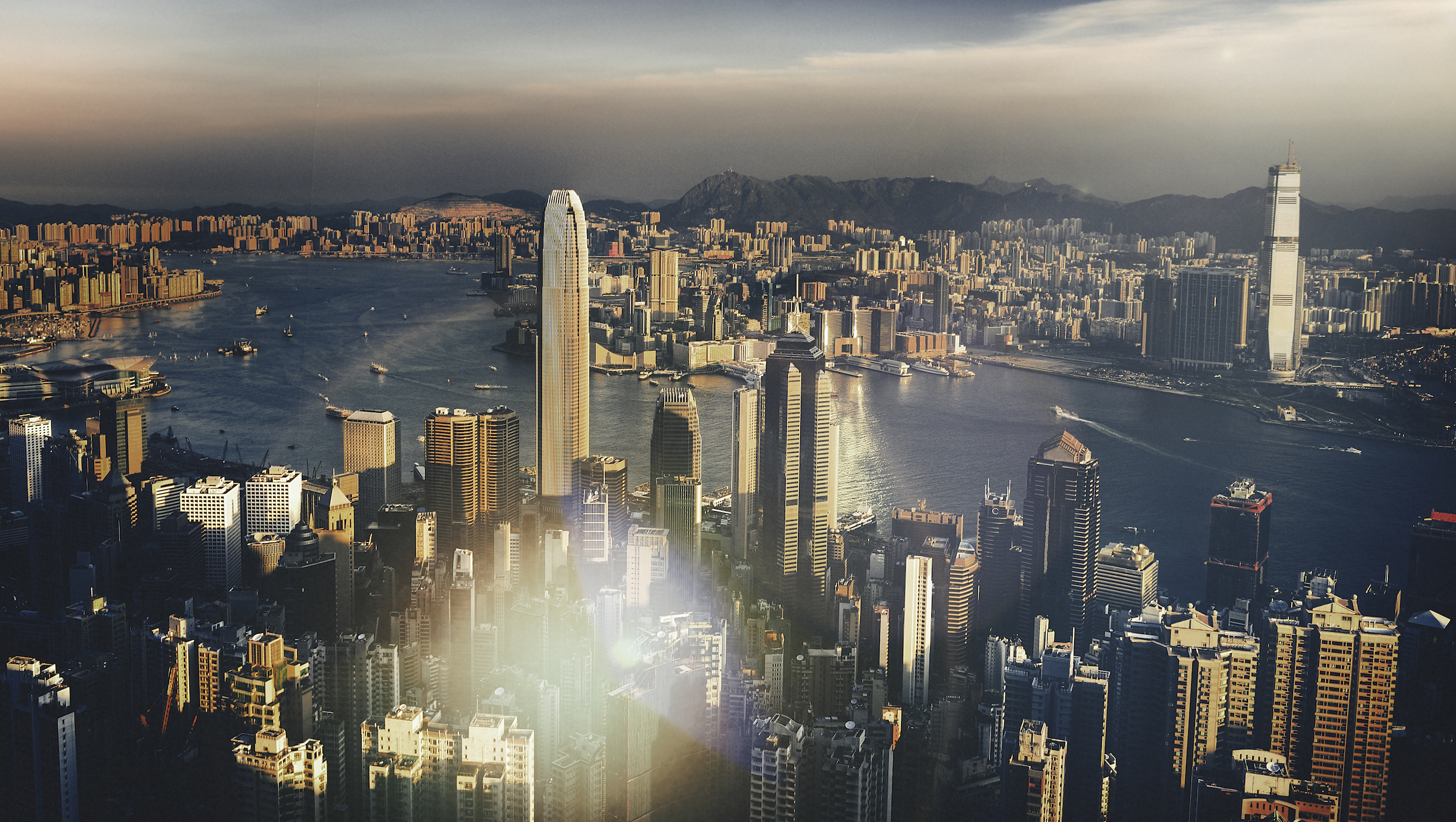 Vie panoramique de Hong Kong