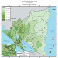 Nicaragua – densité (2005)