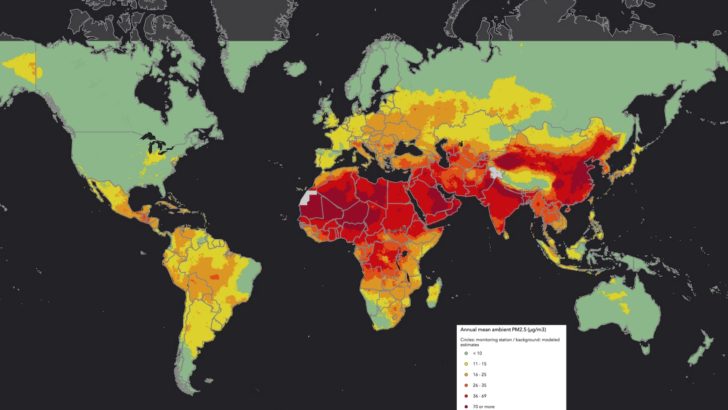 92 % de la population mondiale exposée à la pollution aux particules fines