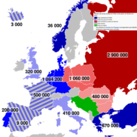 Europe – Guerre froide : forces militaires en présence (1973)
