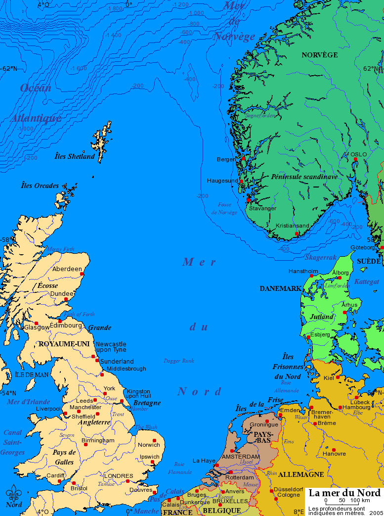 Carte europe du nord
