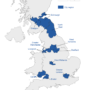 Royaume-Uni – régions urbaines