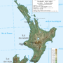 Nouvelle-Zélande – Île du Nord : topographique