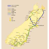 Nouvelle-Zélande – Île du Sud : trains