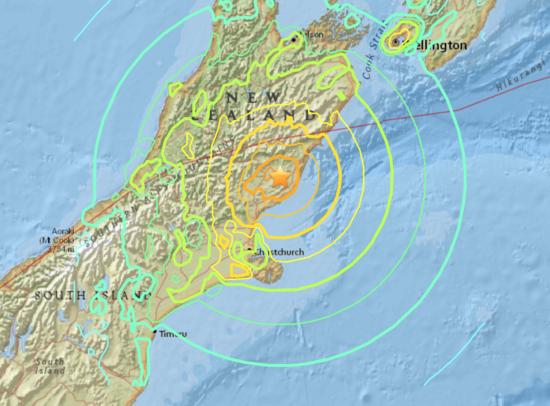 Violent séisme de magnitude 7.8 en Nouvelle-Zélande