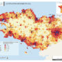 France – Bretagne : distribution de la population (2012)