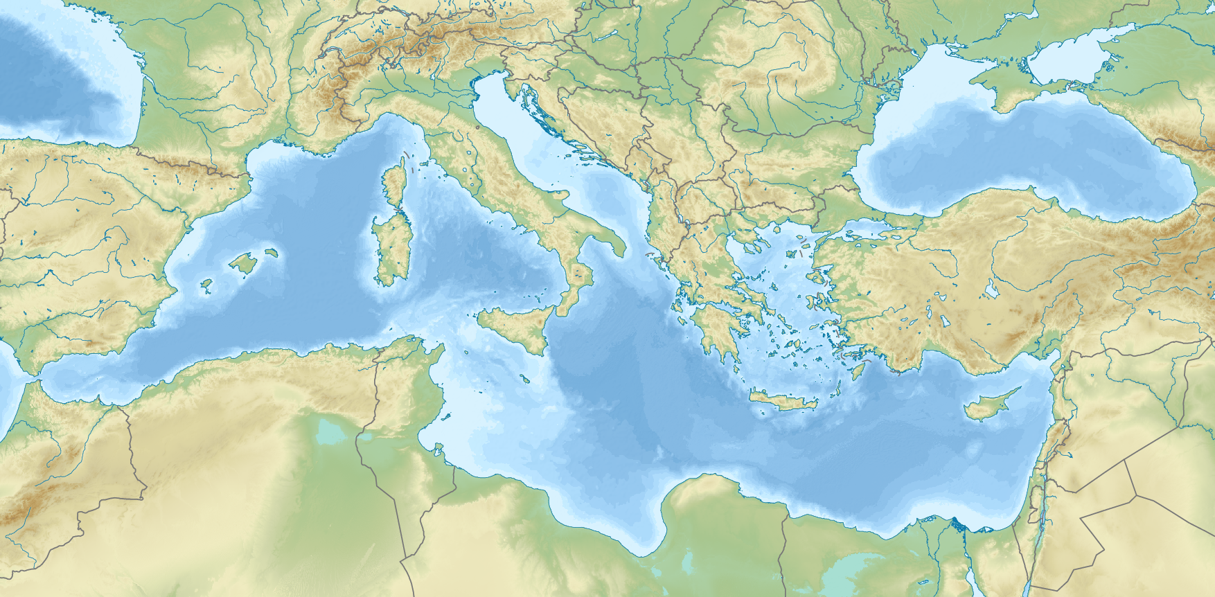 Arriba 77+ imagen carte mer mediterranee - fr.thptnganamst.edu.vn