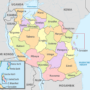Tanzanie – régions administratives