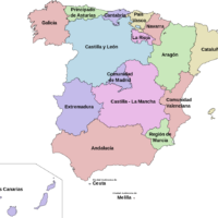 Espagne – communautés autonomes (régions)