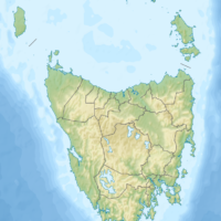 Australie – Tasmanie : topographique