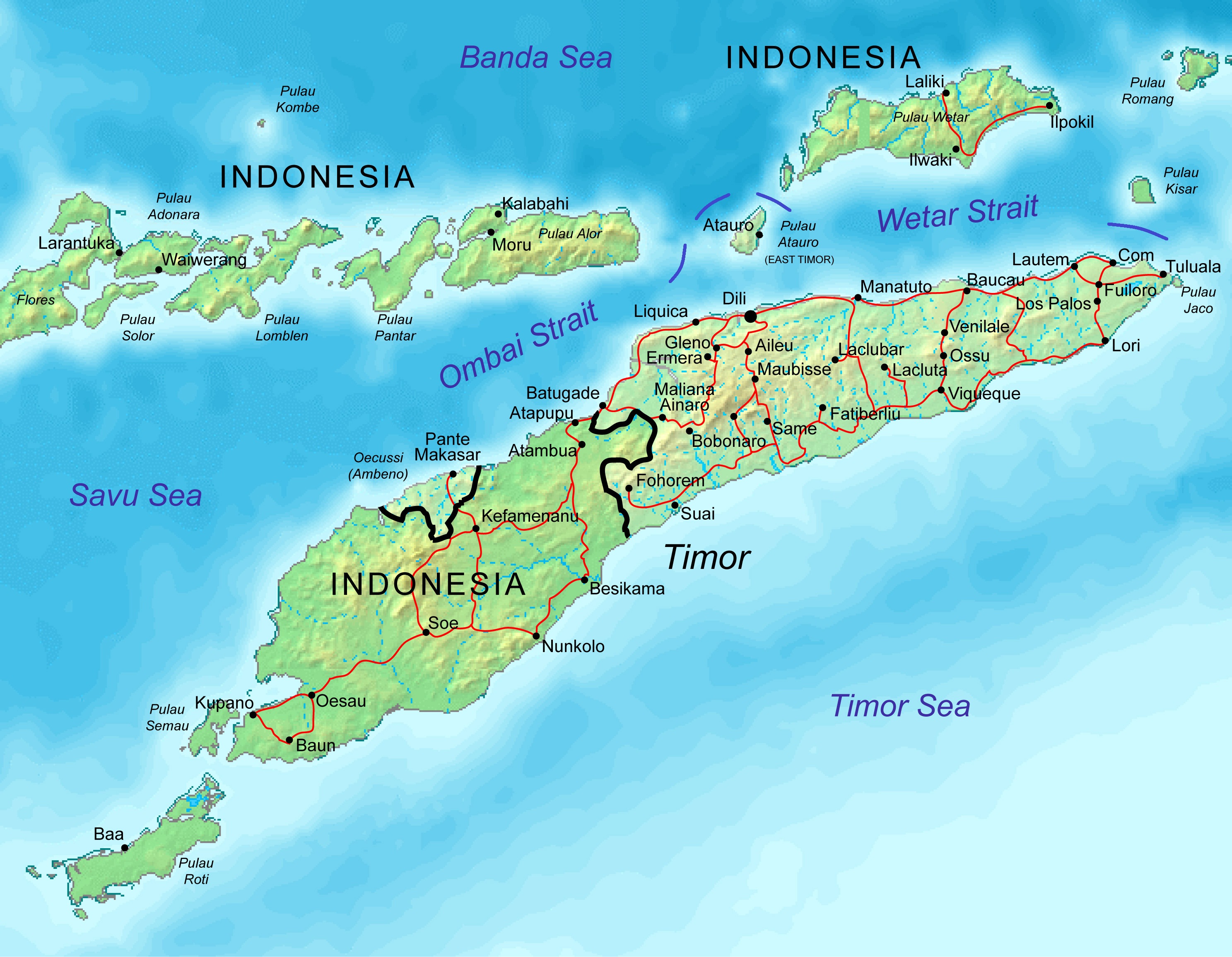  Timor   Carte   PopulationData net