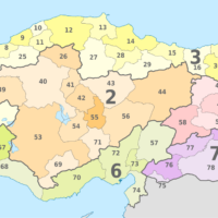 Turquie – administrative (régions et provinces)