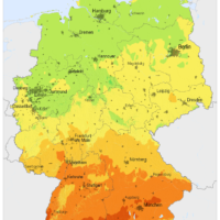 Allemagne – irradiation solaire