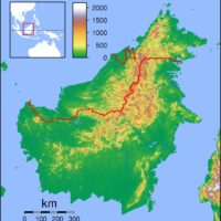 Bornéo – topographique