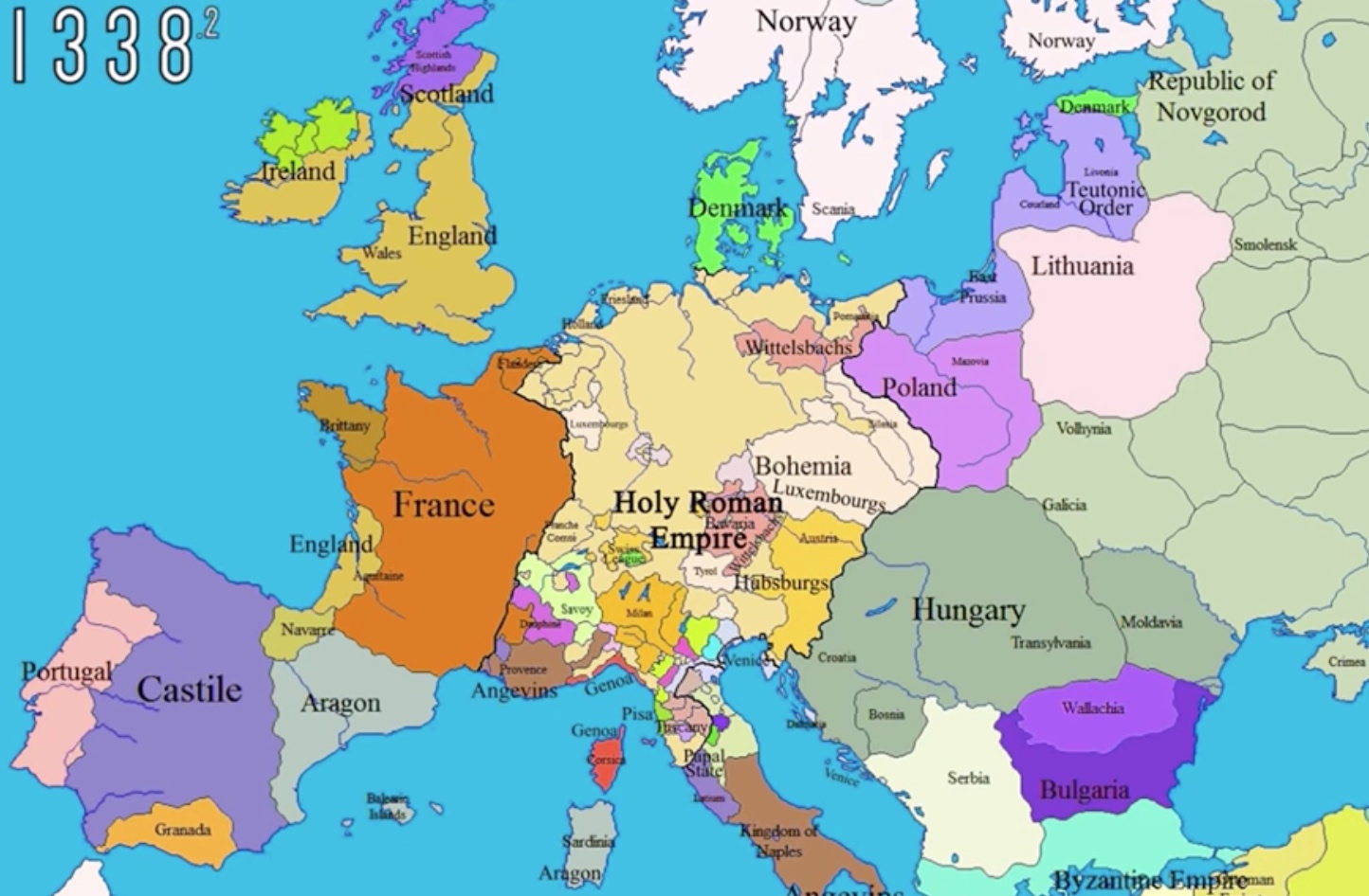 Europe - Histoire géopolitique (1000-2000)
