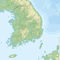 Corée du Sud – topographique