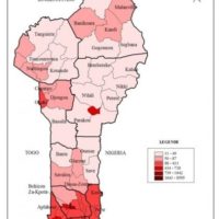 Bénin – densité (2013)