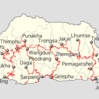 Bhoutan – routes principales