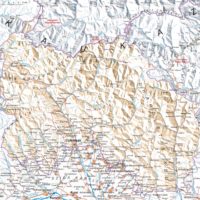 Ossétie du Sud – topographique