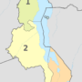 Malawi – régions administratives