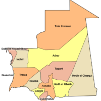 Mauritanie – administrative