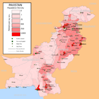 Pakistan – densité