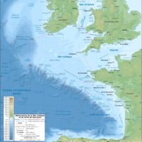 Europe – Mer Celtique et Golfe de Gascogne : bathymétrique