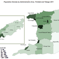 Trinité-et-Tobago – densité (2011)