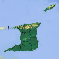 Trinité-et-Tobago – topographique