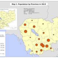 Cambodge – population des provinces (2013)