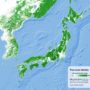 Japon – Corées : couvert forestier