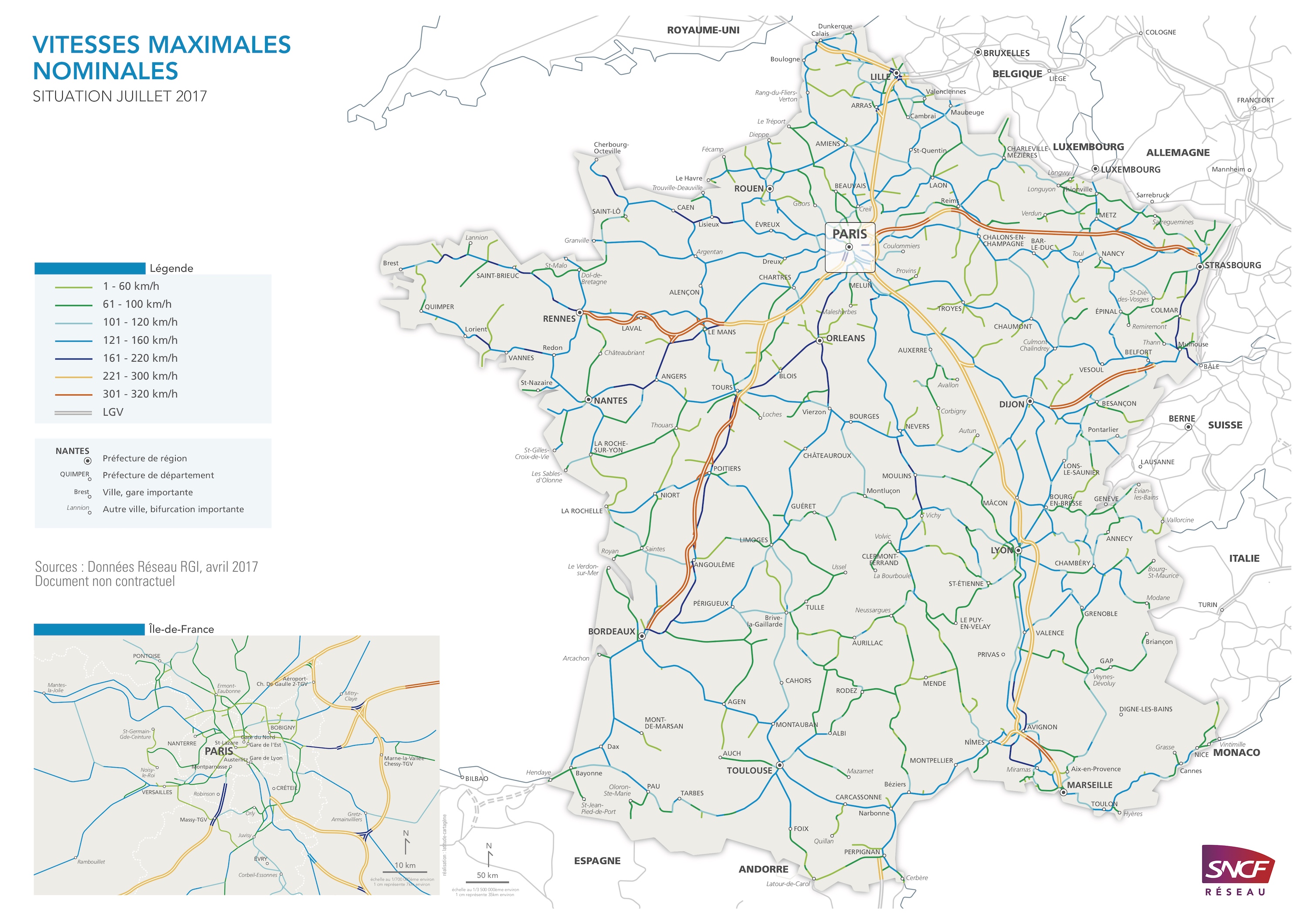 France - TGV (2018) • Carte • PopulationData.net