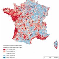 France – consommation d’espaces naturels, agricoles et forestiers (NAF, 2006-2016)