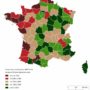 France – consommation d’espaces naturels, agricoles et forestiers, par départements (NAF, 2006-2016)
