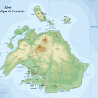 Vanuatu – Éfaté : topographique