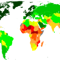Monde – Indice de développement humain – IDH (2017)