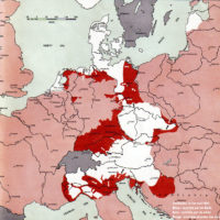 Europe – 2e Guerre mondiale : front 1er mai 1945