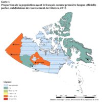 Canada – territoires : langue française (2016)