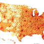États-Unis – densité (comtés, 2010)