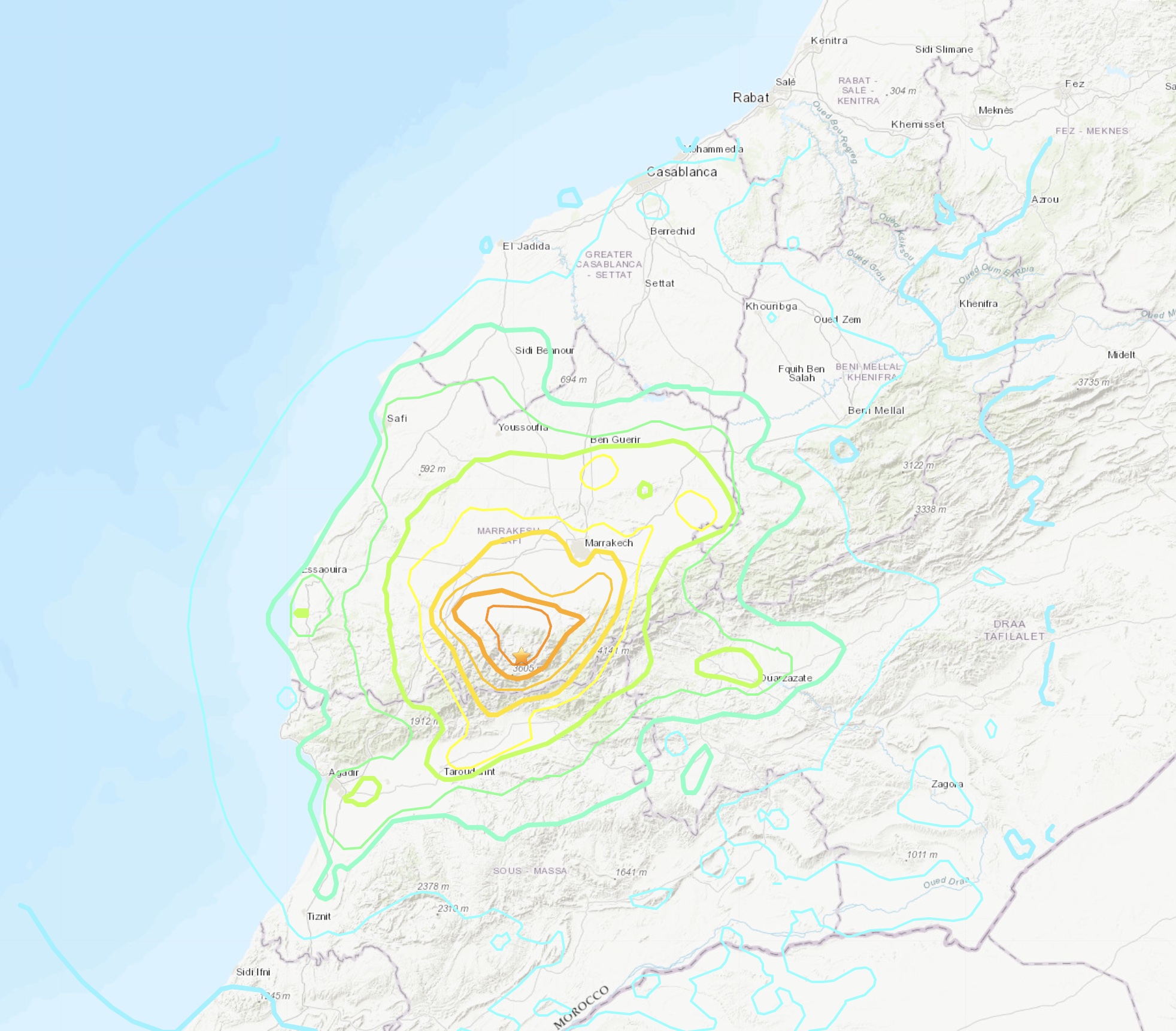 Maroc : séisme de magnitude 6.8 (8 septembre 2023)