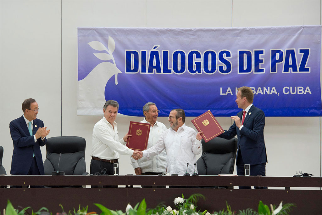 Colombie - signature de paix avec les FARC à Cuba