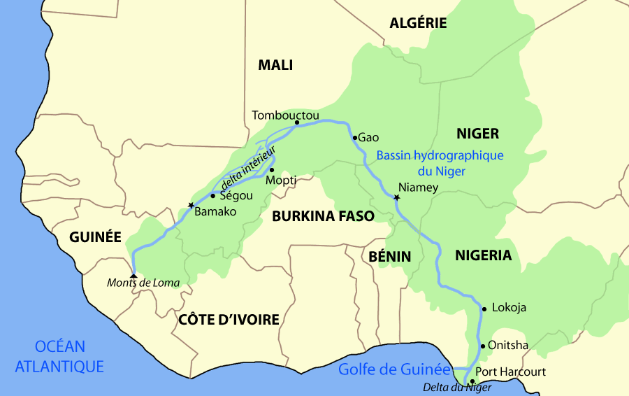 Carte Afrique fleuve » Vacances - Arts- Guides Voyages