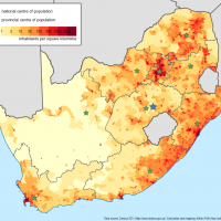Afrique du Sud – densité (2011)